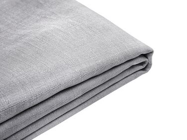Capa em tecido cinzento claro 180 x 200 cm para cama FITOU