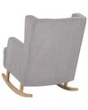 Fabric Rocking Chair Light Grey TRONDHEIM II_775779