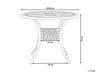 Barna alumínium kerek asztal ⌀ 90 cm ANCONA_765594