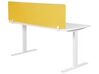 Przegroda na biurko 160 x 40 cm żółta WALLY_853204