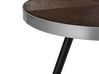 Table appoint bois foncé avec pieds argentés RAMONA_705811