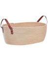 Set of 2 Cotton Baskets Beige GISSAR_849642