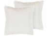 Set of 2 Faux Fur Cushions 45 x 45 cm White PUMILA_822110