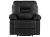 Faux Leather Manual Recliner Living Room Set Black BERGEN_681607