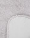Kunstfell-Teppich Kaninchen grau 90 cm UNDARA_812952