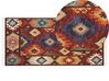 Tapis kilim en laine multicolore 80 x 150 cm ZOVUNI_859290