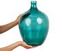 Glass Decorative Vase 39 cm Turquoise ROTI_867339