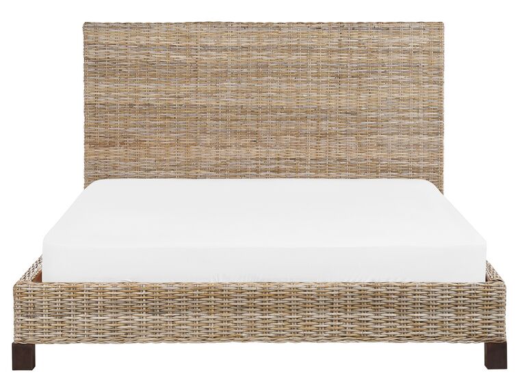 Nectar - Telaio Letto In Bambù, Letto Matrimoniale, Naturale, Altezza 30,5 Cm, Assemblaggio Senza Attrezzi, Doghe In Legno, Supporto 362 Kg