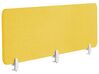 Przegroda na biurko 180 x 40 cm żółta WALLY_853255