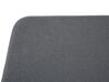 Cama con somier de poliéster gris oscuro/madera clara 160 x 200 cm VIENNE_814331