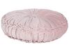 Poduszka dekoracyjna z plisami ⌀ 40 cm różowa UDALA_790534