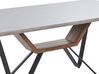 Jedálenský stôl s betónovým vzhľadom 180 x 90 cm sivá/čierna BANDURA_872225