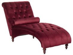 Samettinen punainen divaani MURET