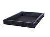 Faux Leather EU Super King Size Waterbed with LED Grey AVIGNON_737211
