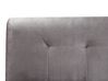 Cama de casal continental em veludo cinzento 180 x 200 cm MARQUISE_798430