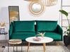 Sofa Set Samtstoff grün 5-Sitzer mit goldenen Beinen MAURA_788804