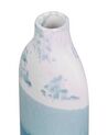 Bloemenvaas wit/blauw steengoed 30 cm CALLIPOLIS_810576