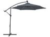 Zahradní deštník LED, ⌀ 285 cm, šedý CORVAL_778656