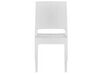 Trädgårdsmöbelset av bord och 4 stolar vit FOSSANO _807714