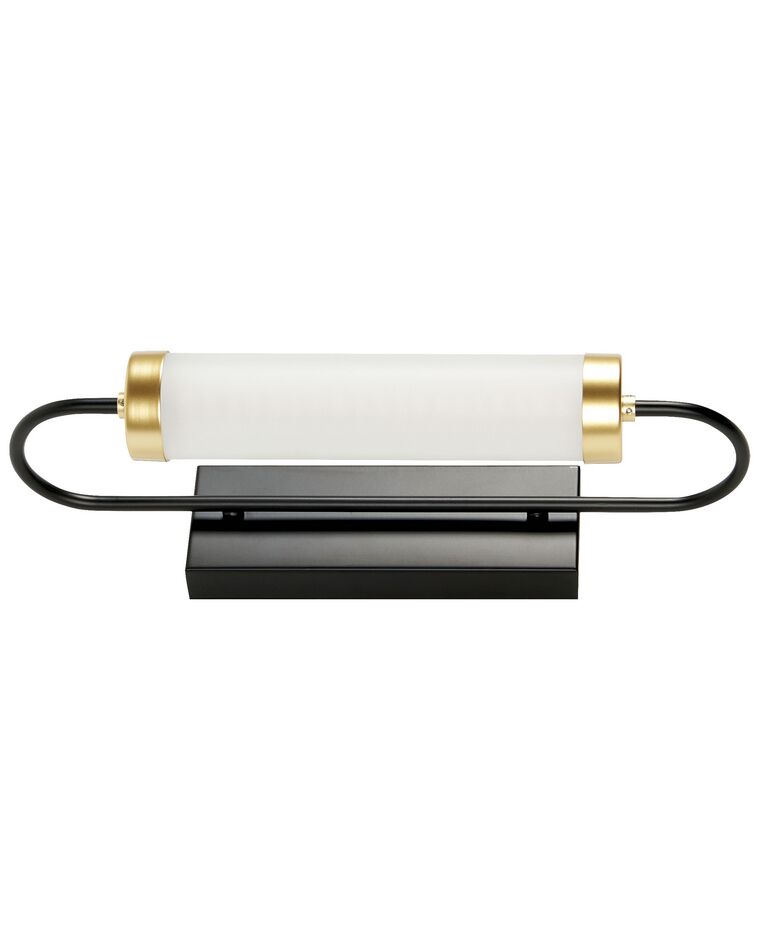 Metal LED Wall Lamp Black and Gold HENRY _873079