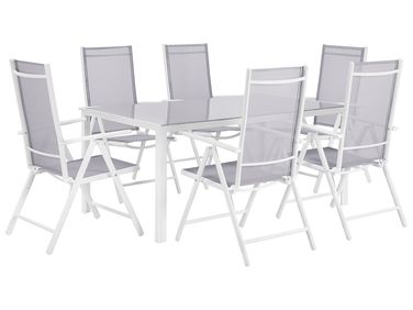 Zahradní jídelní set (stůl + 6 židlí) CATANIA
