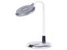 LED Desk Lamp Silver and White COLUMBA_853973