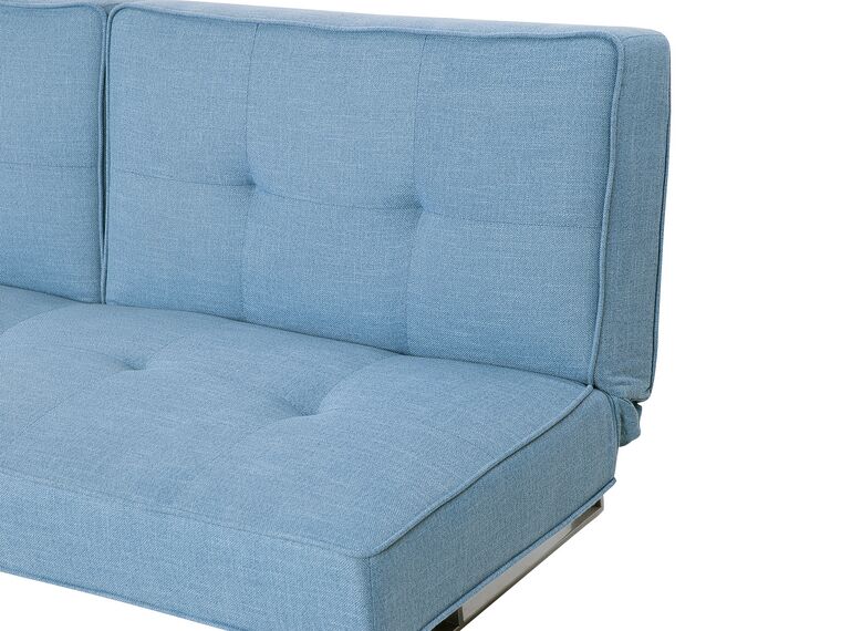Fabric Sofa Bed Blue DUBLIN Beliani.co.uk