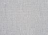 Poltrona imbottita in tessuto grigio con poggiapiedi HOLDEN_702241