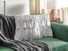 Set di 2 cuscini cotone macramè bianco 45 x 45 cm BAMIAN_904655