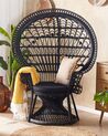 Rattan Peacock Chair Black EMMANUELLE_836253