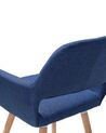 Conjunto de 2 cadeiras estofadas em azul marinho CHICAGO_696146