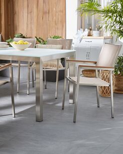 Puutarhatuoli kangas beige 4 kpl GROSSETO