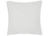 Set of 2 Cotton Cushions Female Body Line Art 45 x 45 cm White MEADOWFOAM_818791