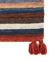 Alfombra kilim de lana azul/rojo/verde 80 x 300 cm MRGASHAT_858301
