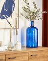 Glass Flower Vase 45 cm Blue KORMA_830403