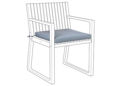 Poduszka na krzesło ogrodowe niebieska SASSARI