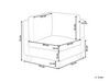 3-Seater Modular Fabric Sofa with Ottoman Beige FEVIK_762581