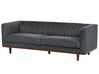 3 Seater Fabric Sofa Dark Grey SKAULE_886996
