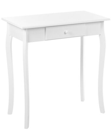 1 Drawer Console Table White ALBIA