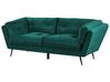 Sofa 3-osobowa welurowa zielona LENVIK_784783