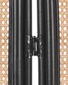 3-dielny skladací ratanový paraván 118 x 180 cm prírodná/čierna CORTONA_866376