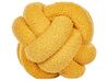Boucle Knot Cushion 19 x 19 cm Yellow MALNI_854746