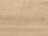 Cómoda madera clara/gris/negro 140 x 40 cm MOINES_860572