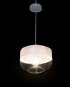 Lampe suspension blanc en verre transparent MURRAY_680389