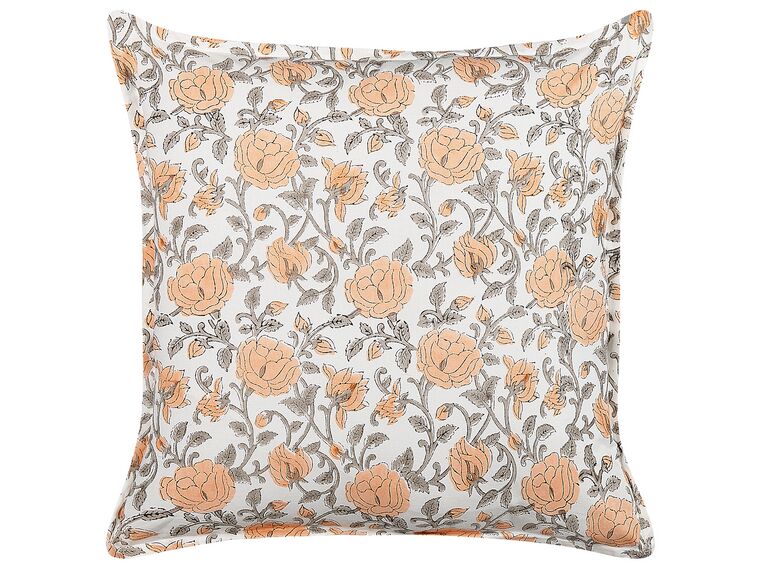 Cotton Cushion Flower Pattern 45 x 45 cm Multicolour MEADIA_839051