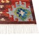 Wool Kilim Area Rug 80 x 150 cm Multicolour ZOVUNI_859295