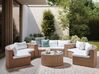 9 Seater PE Rattan Garden Lounge Set Sand Beige SEVERO_904403