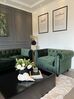 Set di divano e poltrona vintage in tessuto verde CHESTERFIELD_822834