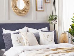 Luonnonvalkoinen koristetyyny setti 2 kpl 45 x 45 cm GOMPHRENA