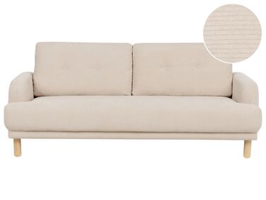 3-istuttava sohva vakosametti beige TUVE